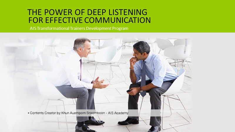 The Power of Deep Listening for Effective Communication